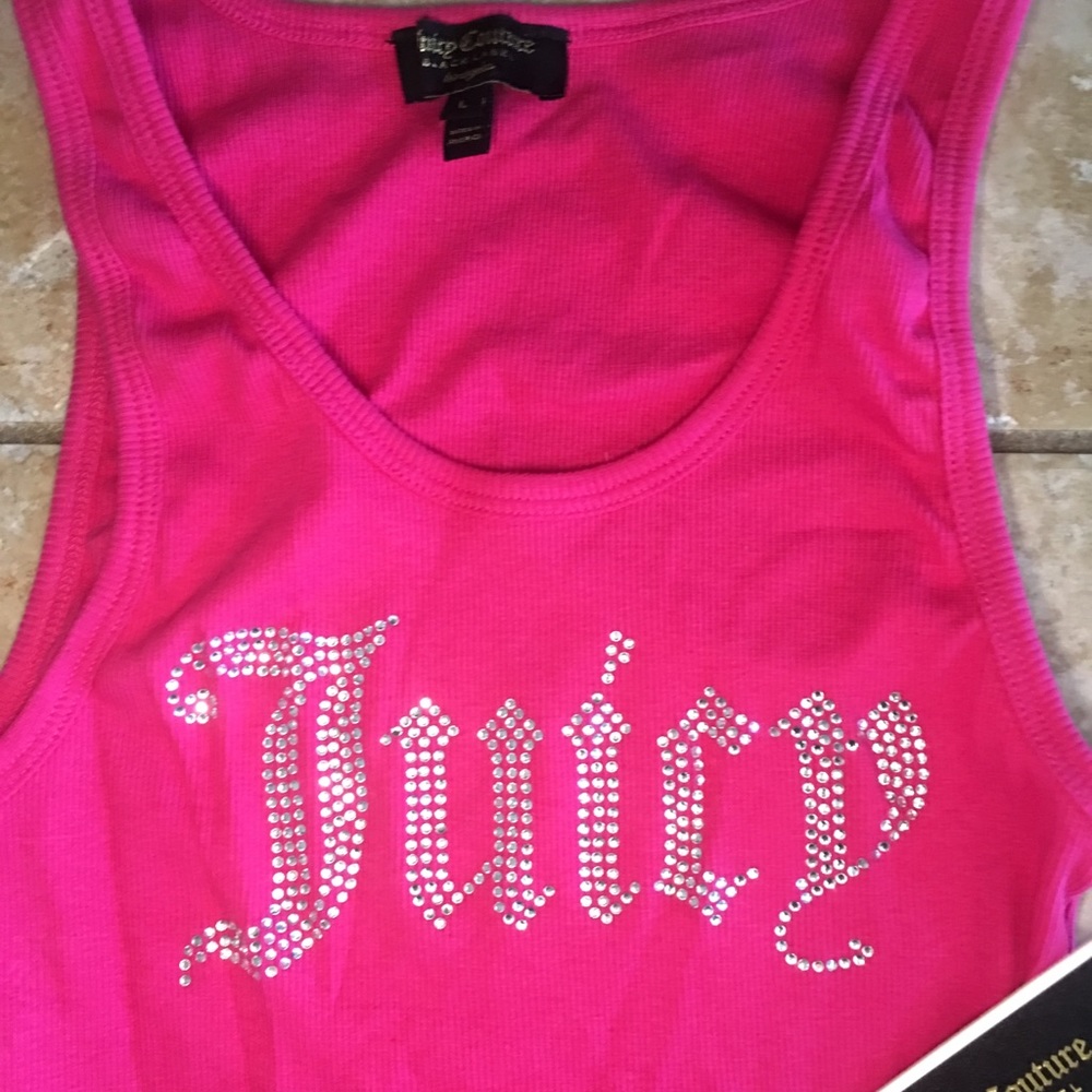 Juicy Couture gothic crystals jersey tank top
